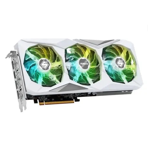 Asrock RX7600 Steel Legend 8GB OC, PCIe4, 8GB DDR6, HDMI, 3 DP, 2725MHz Clock, Overclocked, RGB, White - HONORABLE VETERANS SOLUTIONS