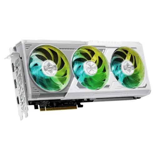 Asrock RX9060 XT Steel Legend 8GB OC, PCIe5, 8GB DDR6, HDMI, 2 DP, 3320MHz Clock, RGB, Overclocked, White - HONORABLE VETERANS SOLUTIONS