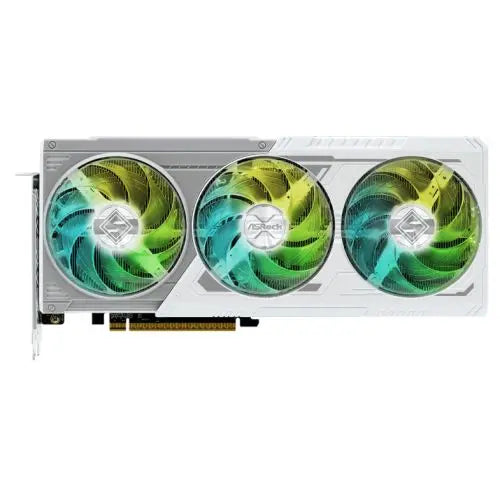 Asrock RX9060 XT Steel Legend 8GB OC, PCIe5, 8GB DDR6, HDMI, 2 DP, 3320MHz Clock, RGB, Overclocked, White - HONORABLE VETERANS SOLUTIONS