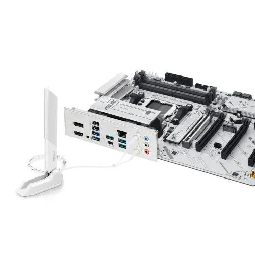 Asus B650E MAX GAMING WIFI W, AMD B650, AM5, ATX, 4 DDR5, HDMI, DP, Wi-Fi 6E, 2.5G LAN, PCIe5, 3x M.2, White - HONORABLE VETERANS SOLUTIONS