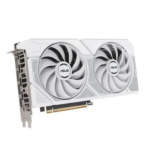 Asus DUAL RTX5060 White OC, PCIe5, 8GB DDR7, HDMI, 3 DP, 2565MHz Clock, Overclocked, Compact SFF-Ready - HONORABLE VETERANS SOLUTIONS