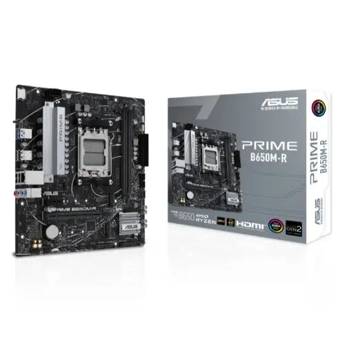 Asus PRIME B650M-R, AMD B650, AM5, Micro ATX, 2 DDR5, HDMI, 2.5G LAN, PCIe4, 2x M.2 - HONORABLE VETERANS SOLUTIONS