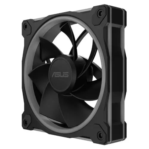 Asus Prime MR120 ARGB Reverse Blade 120mm PWM Case Fans (3 Pack), Sleeve Bearing, 28mm Frame, Dual-Sided Lighting, 1600 RPM, Black - HONORABLE VETERANS SOLUTIONS