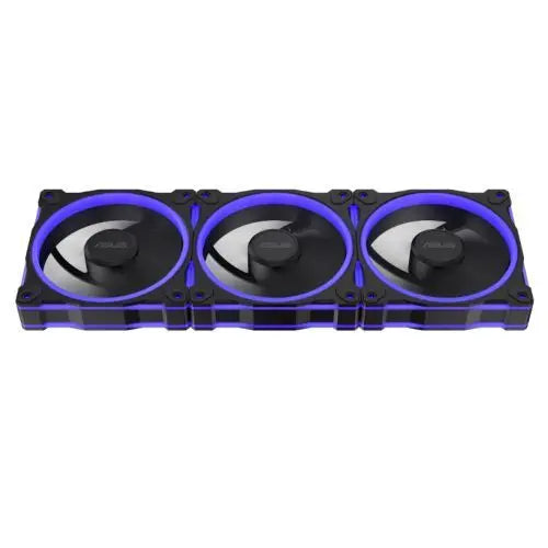 Asus Prime MR120 ARGB Reverse Blade 120mm PWM Case Fans (3 Pack), Sleeve Bearing, 28mm Frame, Dual-Sided Lighting, 1600 RPM, Black - HONORABLE VETERANS SOLUTIONS