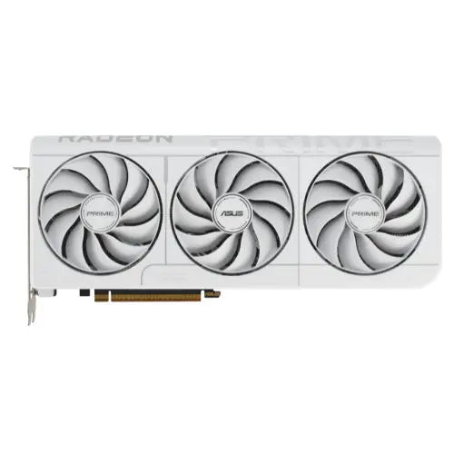 Asus PRIME RX9070 XT White OC, PCIe5, 16GB DDR6, HDMI, 3 DP, 3030MHz Clock, Overclocked, Compact SFF-Ready - HONORABLE VETERANS SOLUTIONS