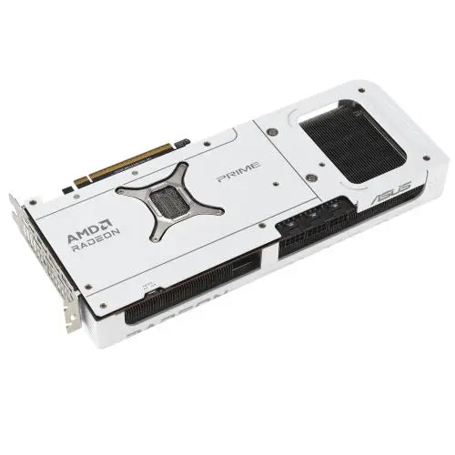 Asus PRIME RX9070 XT White OC, PCIe5, 16GB DDR6, HDMI, 3 DP, 3030MHz Clock, Overclocked, Compact SFF-Ready - HONORABLE VETERANS SOLUTIONS
