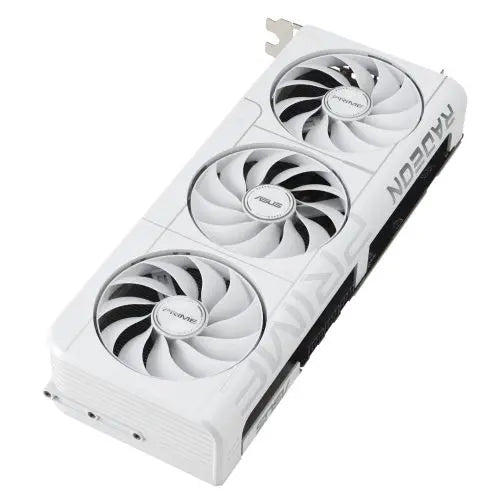Asus PRIME RX9070 XT White OC, PCIe5, 16GB DDR6, HDMI, 3 DP, 3030MHz Clock, Overclocked, Compact SFF-Ready - HONORABLE VETERANS SOLUTIONS