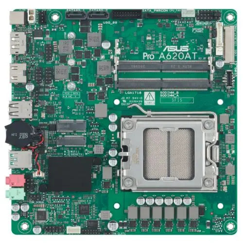 Asus PRO A620AT-CSM - Corporate Stable Model, AMD A620A, AM5, Thin Mini ITX, 2 DDR5, HDMI, DP, LVDS, 19v DC in, 1x M.2 - HONORABLE VETERANS SOLUTIONS
