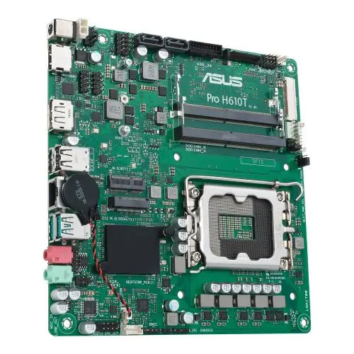 Asus PRO H610T-CSM - Corporate Stable Model, Intel H610, 1700, Thin Mini ITX, 2 DDR5 SO-DIMM, HDMI, DP, LVDS, 19v DC in, 1x M.2 - HONORABLE VETERANS SOLUTIONS