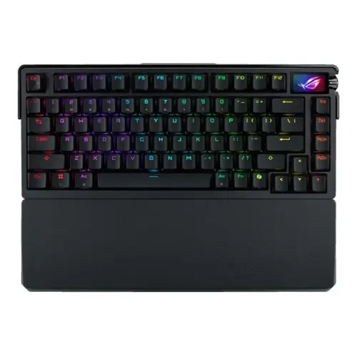 Asus ROG AZOTH Extreme Compact 75% Mechanical RGB Gaming Keyboard, Wireless/Btooth/USB, NX Snow Switches, 8000Hz, OLED Display, Control Knob - HONORABLE VETERANS SOLUTIONS