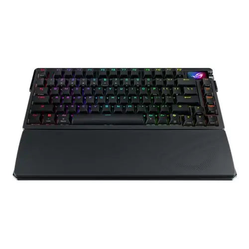 Asus ROG AZOTH Extreme Compact 75% Mechanical RGB Gaming Keyboard, Wireless/Btooth/USB, NX Snow Switches, 8000Hz, OLED Display, Control Knob - HONORABLE VETERANS SOLUTIONS