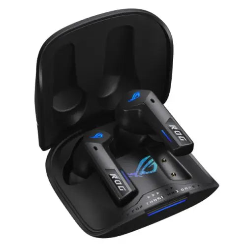 Asus ROG Cetra True Wireless SpeedNova Black Gaming Earphones, SpeedNova Wireless/Bluetooth, Adaptive ANC, AI Mics, 46-Hour Battery, Hybrid Multipoint, RGB Lighting - HONORABLE VETERANS SOLUTIONS