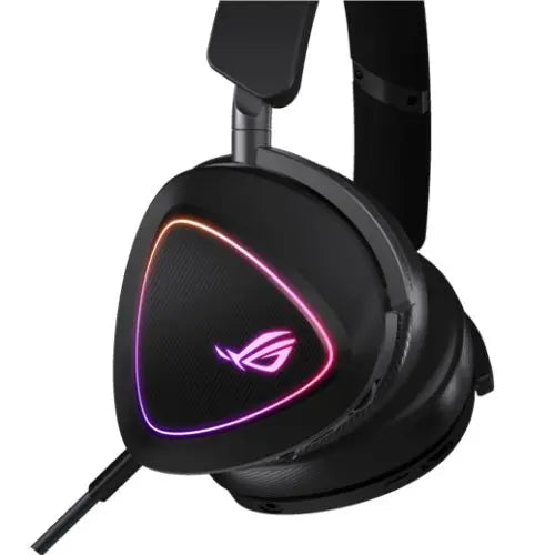 Asus ROG DELTA II Tri-Mode Wireless Gaming Headset, 2.4GHz/Btooth/3.5mm Jack, 50mm Titanium Drivers, DualFlow Audio, 110-Hour Battery, RGB - HONORABLE VETERANS SOLUTIONS