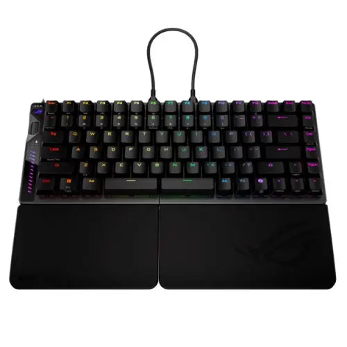 Asus ROG FALCATA Compact 75% Split RGB Gaming Keyboard, Wireless/Btooth/USB, Magnetic Switches, Rapid Trigger, Multi-Function Wheel, Black - HONORABLE VETERANS SOLUTIONS