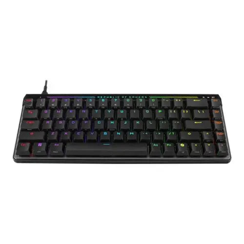 Asus ROG FALCHION ACE HFX Compact 65% Analog RGB Gaming Keyboard, Wired (Dual USB-C), ROG HFX Magnetic Switches, Rapid Trigger, Touch Panel - HONORABLE VETERANS SOLUTIONS