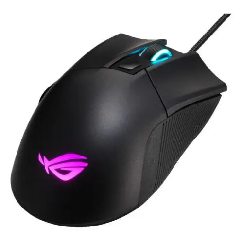 Asus ROG Gladius II Core Gaming Mouse, 200-6200 DPI, Lightweight, Ergonomic, RGB Lighting - HONORABLE VETERANS SOLUTIONS