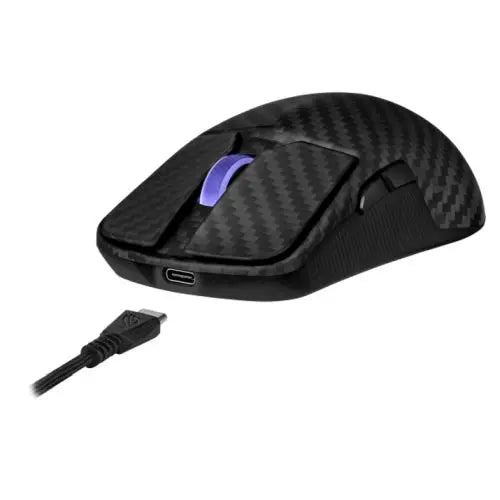 Asus ROG Harpe Ace Extreme Gaming Mouse, Wireless/Bluetooth/USB, Ultralight 47g, Carbon Fiber, 42000 DPI, Esports Approved - HONORABLE VETERANS SOLUTIONS