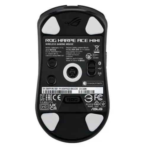 Asus ROG Harpe Ace Mini Gaming Mouse, Wireless/Bluetooth/USB, Ultralight 49g, 42000 DPI, 8000Hz, Esports Approved, Black - HONORABLE VETERANS SOLUTIONS