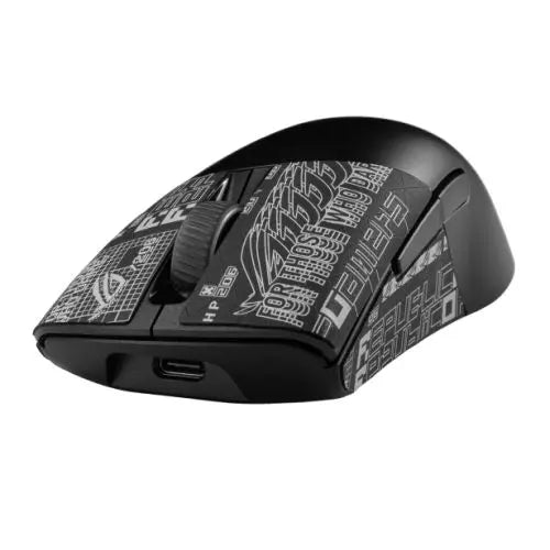 Asus ROG Keris AimPoint Wired/Wireless/Bluetooth Optical Gaming Mouse, 36000 DPI, Swappable Switches, RGB, Mouse Grip Tape - HONORABLE VETERANS SOLUTIONS
