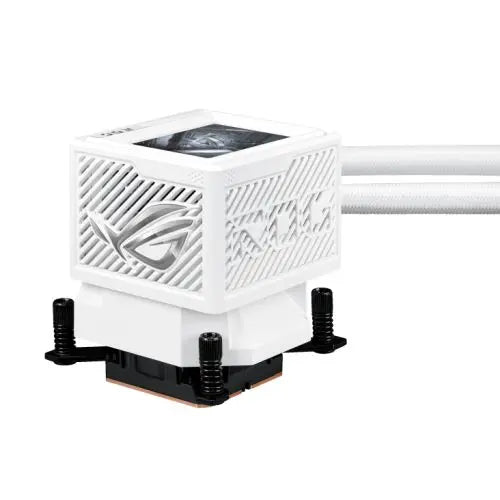 Asus ROG Ryujin III 360 ARGB Extreme 360mm Liquid CPU Cooler, 3x Enhanced Magnetic ROG ARGB Fans, Upgraded Customisable 3.5" LCD Display, White - HONORABLE VETERANS SOLUTIONS