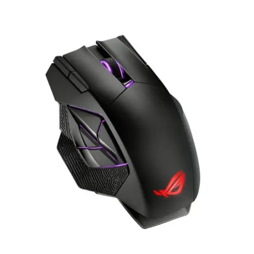 Asus ROG Spatha X Gaming Mouse, Wired/Wireless, 19,000 DPI, 12 Programmable Buttons, RGB LED - HONORABLE VETERANS SOLUTIONS