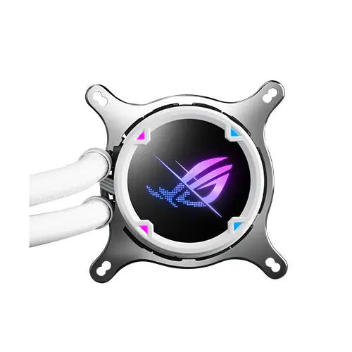 Asus ROG STRIX LC II 240 ARGB Liquid CPU Cooler, 240mm, 7th Gen Asetek Pump, 2 x ARGB PWM Fans & ARGB Pump Cover, White - HONORABLE VETERANS SOLUTIONS