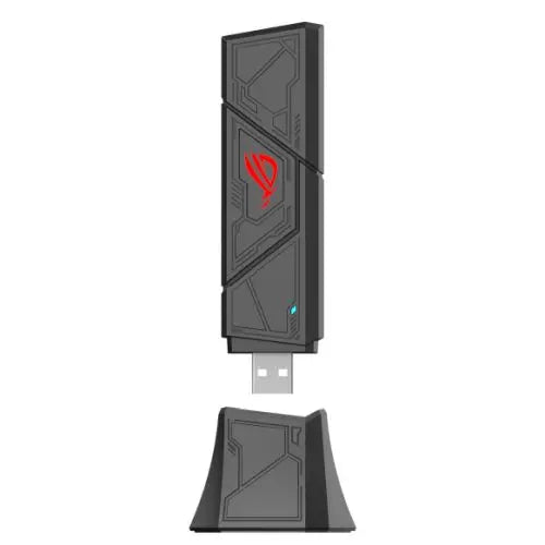 Asus (ROG USB-BE92) BE6500 Tri-Band Wi-Fi 7 USB Adapter, USB Type A & C, 4096-QAM, MLO, WPA3 Security, OFDMA, MU-MIMO, Cradle - HONORABLE VETERANS SOLUTIONS