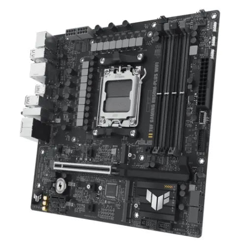 Asus TUF GAMING B850M-PLUS WIFI, AMD B850, AM5, Micro ATX, 4 DDR5, HDMI, DP, Wi-Fi 6E, 2.5G LAN, 3x M.2 - HONORABLE VETERANS SOLUTIONS