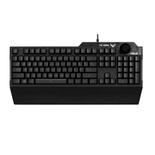 Asus TUF GAMING K1 RGB Keyboard with Volume Knob, 19-key Rollover, Side Light Bar & Armoury Crate, Spill Resistant, Detachable Wrist Rest - HONORABLE VETERANS SOLUTIONS