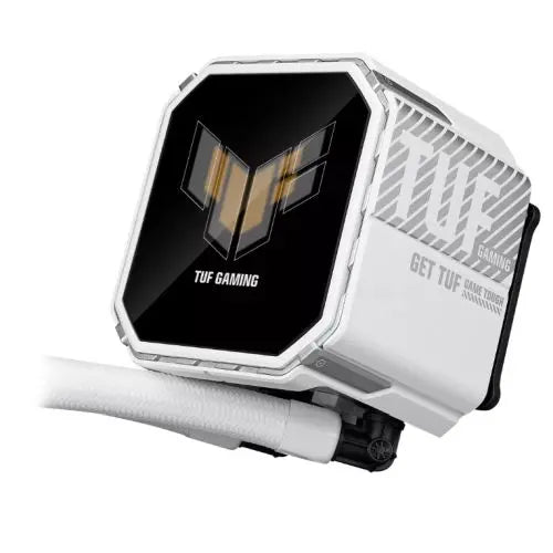 Asus TUF Gaming LC III 360 ARGB LCD White Edition Liquid CPU Cooler, 360mm Radiator, Customisable 2.8" LCD, 3x ARGB PWM Fans - HONORABLE VETERANS SOLUTIONS