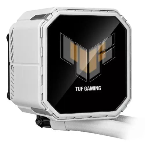 Asus TUF Gaming LC III 360 ARGB LCD White Edition Liquid CPU Cooler, 360mm Radiator, Customisable 2.8" LCD, 3x ARGB PWM Fans - HONORABLE VETERANS SOLUTIONS