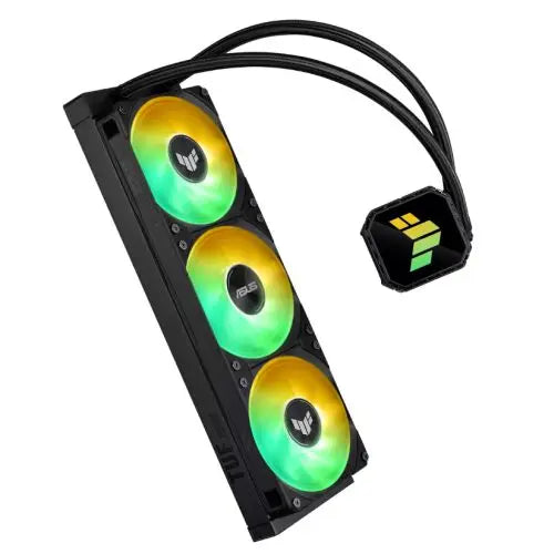 Asus TUF Gaming LC III 360 ARGB Liquid CPU Cooler, 360mm Radiator, ARGB Logo, 3x ARGB PWM Fans, Black - HONORABLE VETERANS SOLUTIONS