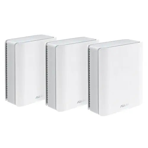 Asus (ZenWiFi BT8) BE14000 Tri-Band Wi-Fi 7 Smart AiMesh Extendable Routers (3 Pack), Up to 5,900 sq.ft, 2x 2.5G Ports, USB, VPN, 3 SSIDs - HONORABLE VETERANS SOLUTIONS