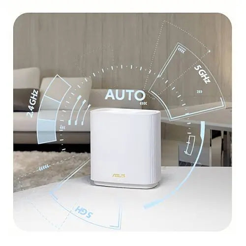 Asus (ZenWiFi XT9) AX7800 Tri-Band Wi-Fi 6 Mesh System, Single, 160MHz Bandwidth, 2.5G WAN, USB, Parental Controls, White - HONORABLE VETERANS SOLUTIONS