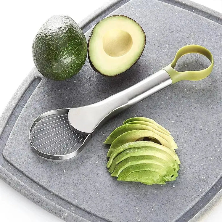 Avocado Slicer 2 In 1 Stainless Steel Avocado Cutter Peeler Knife Pitaya Kiwi Slicer Peeler Kitchen Gadget Fruit Vegetable Tools - HONORABLE VETERANS SOLUTIONS