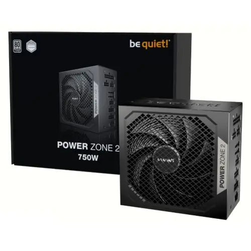 Be Quiet! 750W Power Zone 2 PSU, Fully Modular, 80+ Platinum, Cybenetics Platinum, Semi-Passive Zero-RPM Cooling, ATX 3.1, PCIe 5.1 - HONORABLE VETERANS SOLUTIONS
