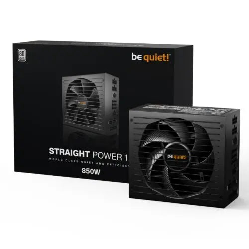 Be Quiet! 850W Straight Power 12 PSU, Fully Modular, 80+ Platinum, Silent Wings Fan, ATX 3.0, PCIe 5.0 - HONORABLE VETERANS SOLUTIONS