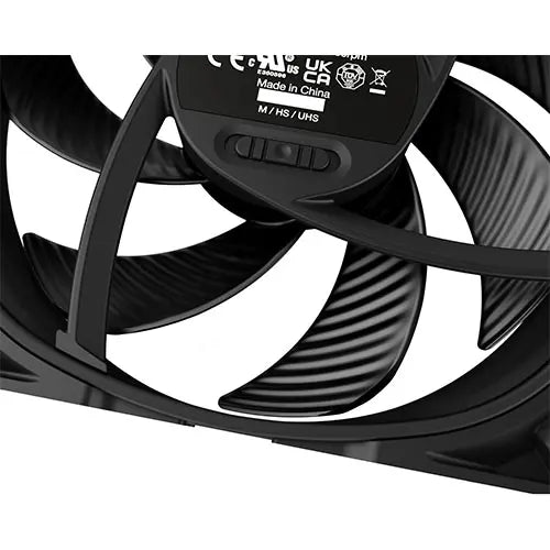 Be Quiet! (BL099) Silent Wings Pro 4 140mm PWM Case Fan, Black, Up to 2400 RPM, 3x Speed Switch, Fluid Dynamic Bearing - HONORABLE VETERANS SOLUTIONS