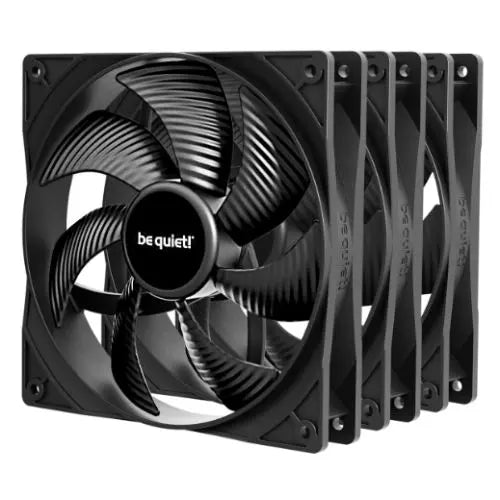 Be Quiet! BL139 Pure Wings 3 PWM 140mm Case Fans (3 Pack), Rifle Bearing, 1200 RPM, Black - HONORABLE VETERANS SOLUTIONS