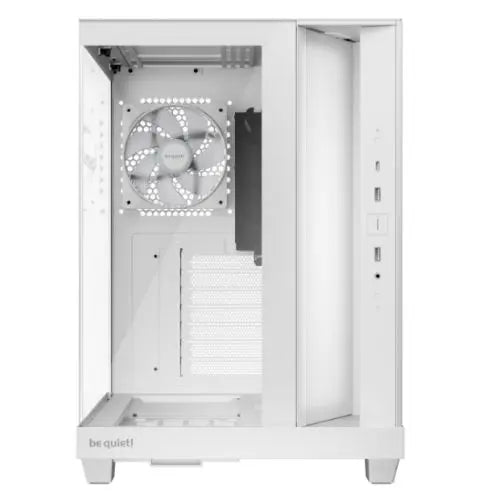 Be Quiet! Light Base 500 LX ARGB Gaming Case w/ Glass Front & Side, ATX, 4x ARGB Fans & ARGB Hub, USB-C 10Gbps, Asus BTF Compatible, White - HONORABLE VETERANS SOLUTIONS