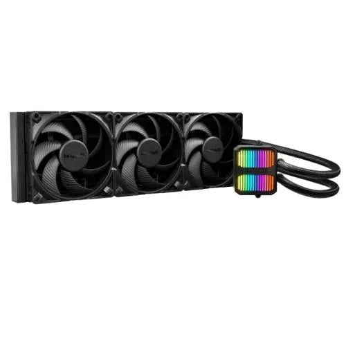 Be Quiet! Silent Loop 3 420mm ARGB Liquid CPU Cooler, 3-Chamber Pump, Large Fin Area, Silent Wings 4 PWM Fans, Black - HONORABLE VETERANS SOLUTIONS