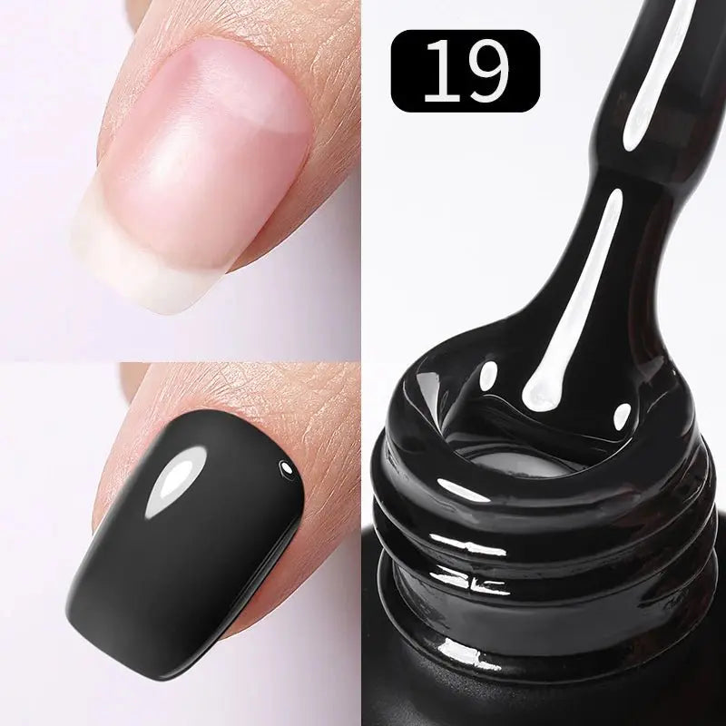 BORN PRETTY 15ml Milky Pink Rubber Base Gel Nail Polish Glitter Semi-Permanent Varnish Soak Off Self Leveling UV LED Polish - HONORABLE VETERANS SOLUTIONS