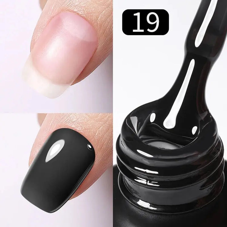 BORN PRETTY 15ml Milky Pink Rubber Base Gel Nail Polish Glitter Semi-Permanent Varnish Soak Off Self Leveling UV LED Polish - HONORABLE VETERANS SOLUTIONS