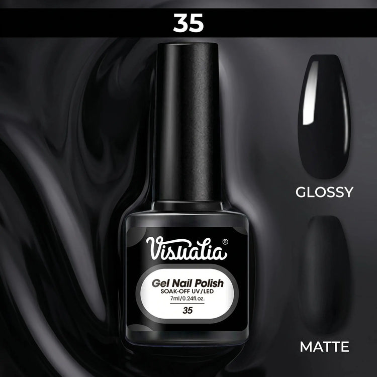 Classic black and white gel nail polish, suitable for fingernails and toenails, UV/LED cured. Creates vibrant nail art - HONORABLE VETERANS SOLUTIONS
