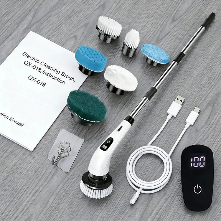 Cordless Household Spin Scrubber Kitchen Gadgets Hair Brushes Bathroom Broom Toilet Multipurpose Cleaning Brush Electric Mops - HONORABLE VETERANS SOLUTIONS