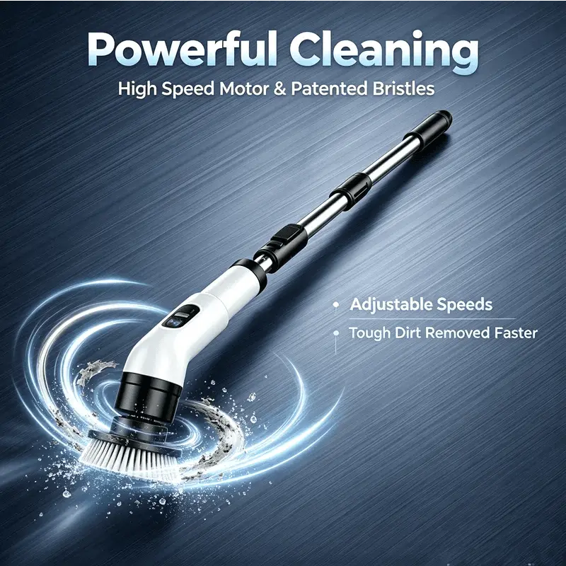 Cordless Household Spin Scrubber Kitchen Gadgets Hair Brushes Bathroom Broom Toilet Multipurpose Cleaning Brush Electric Mops - HONORABLE VETERANS SOLUTIONS