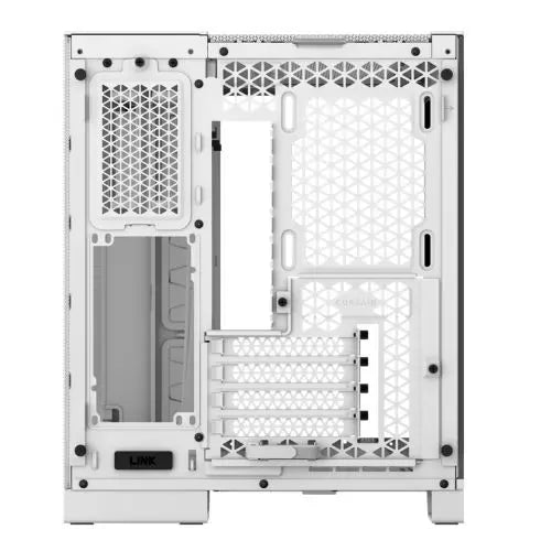 Corsair 2500D Airflow Dual Chamber Gaming Case w/ Glass Window, Micro ATX, Fully Mesh Panelling, USB-C, Asus BTF Compatible, White - HONORABLE VETERANS SOLUTIONS