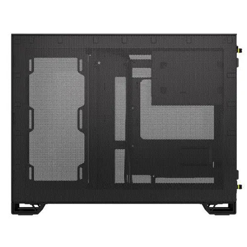 Corsair 2500X RGB Dual Chamber Gaming Case w/ Glass Side & Front, Micro ATX, 2x RGB Fans, Mesh Panels, USB-C, Asus BTF Compatible, Black - HONORABLE VETERANS SOLUTIONS