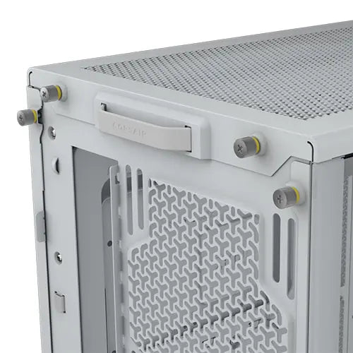 Corsair FRAME 4000D Modular Gaming Case w/ Glass Side, E-ATX, No Fans, InfiniRail Fan Mounting, USB-C, Asus BTF Compatible, White - HONORABLE VETERANS SOLUTIONS
