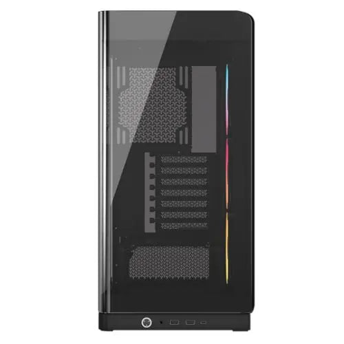 Corsair FRAME 4500X LX-R RGB LINK Gaming Case w/ Glass Side & Front, E-ATX, 3x LX120-R RGB Fans, InfiniRail Fan Mounting, USB-C, Asus BTF Compatible, Black - HONORABLE VETERANS SOLUTIONS
